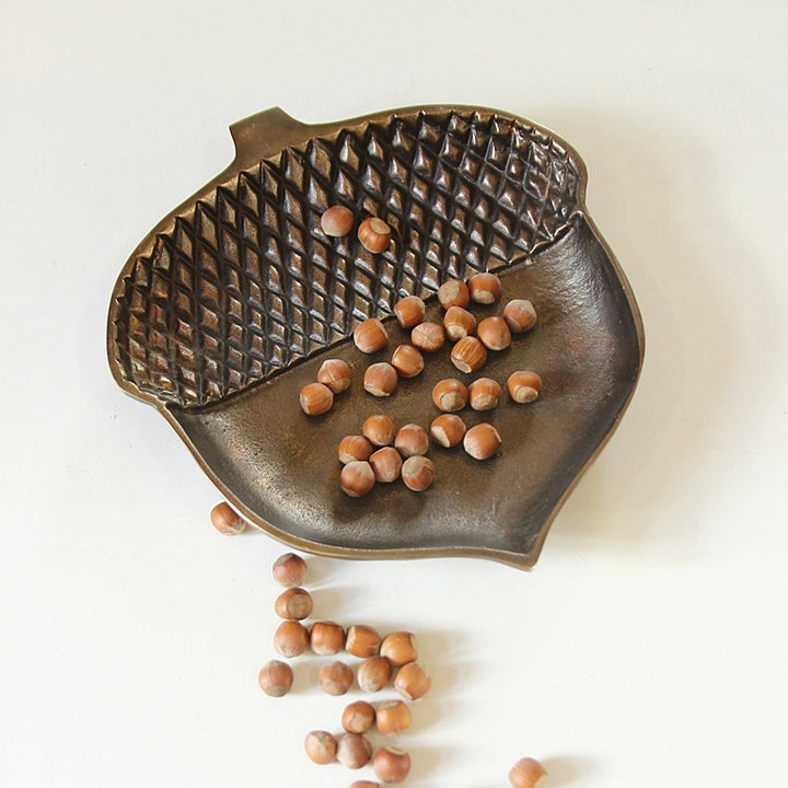 Accorn Tray Brown Patina