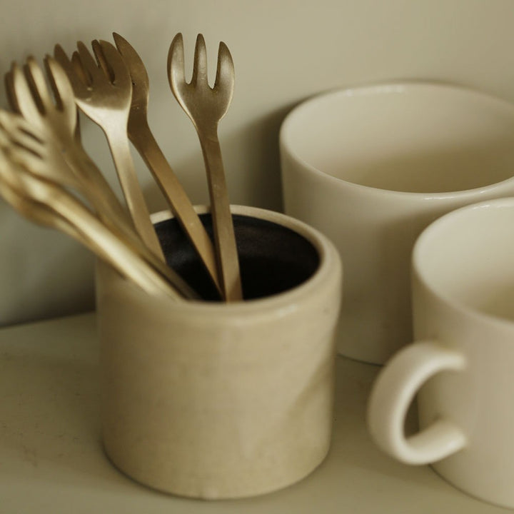 Brass Dessert Fork