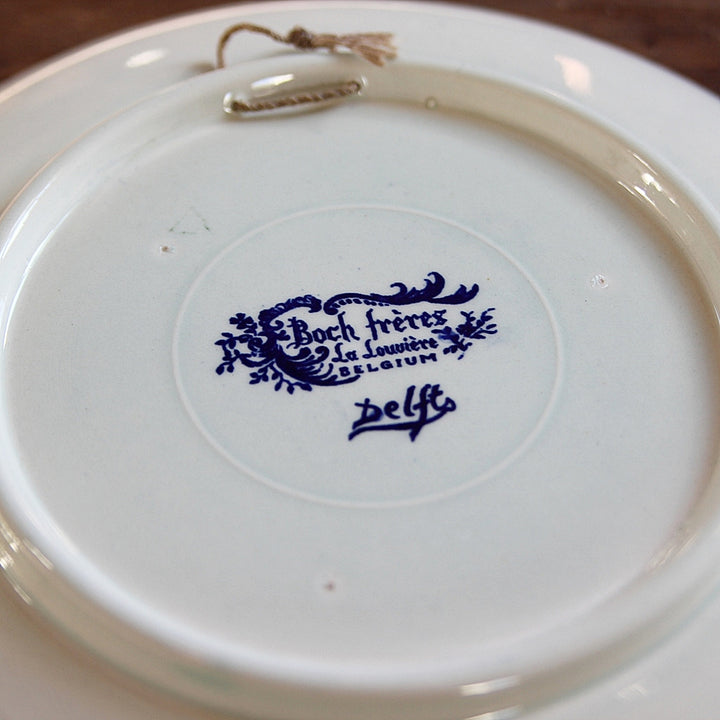 Boch Frères La Louvière – Plaque murale Delft « Fischer »