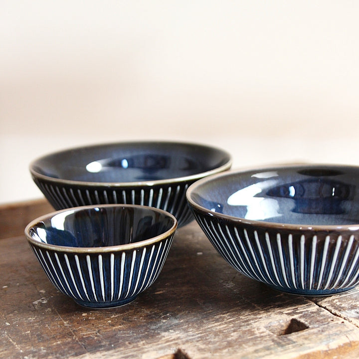 Salad Bowl Vertical Blue