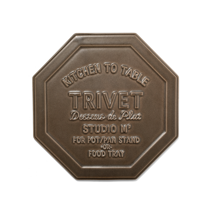 Dessous de plat marron foncé