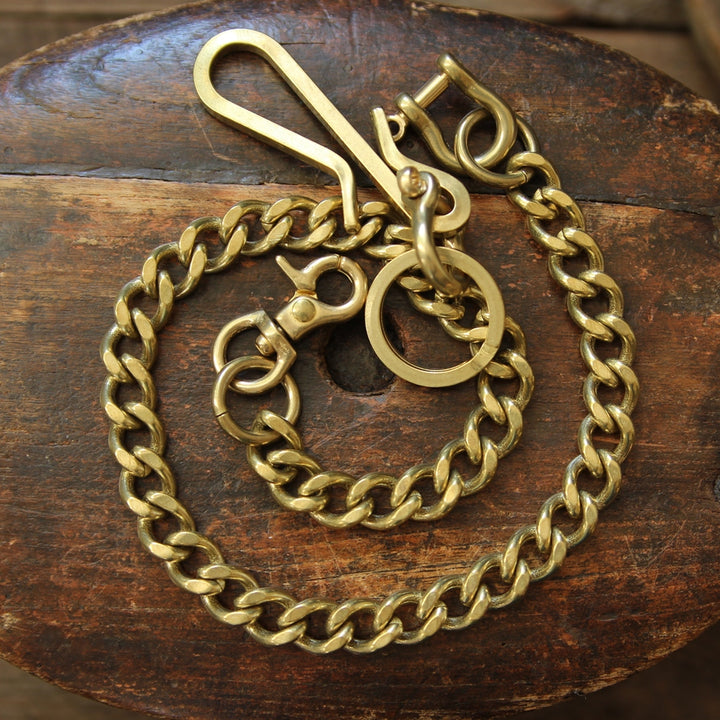 Wallet Chain Flat Cut Brass