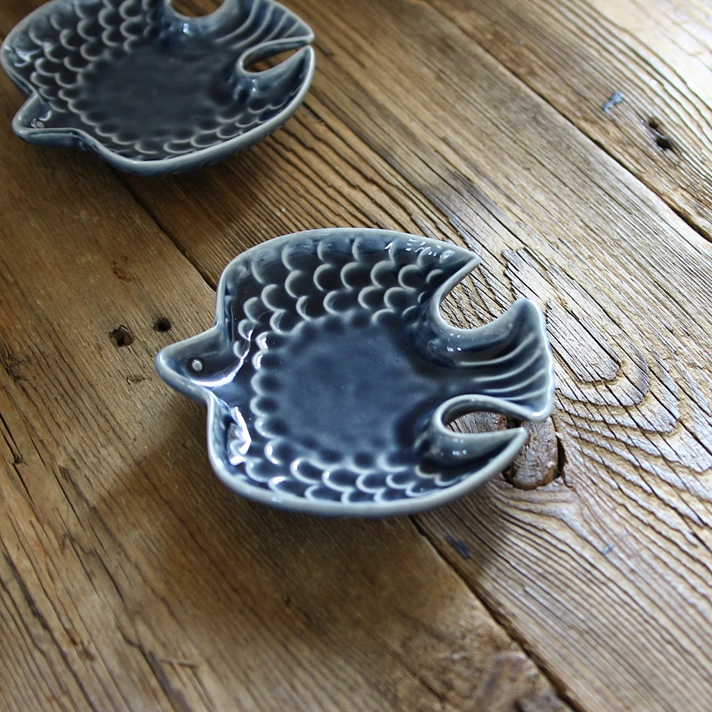 Assiette Oiseau en bleu