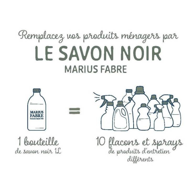 Savon noir liquide à l'huile d'olive 1 L