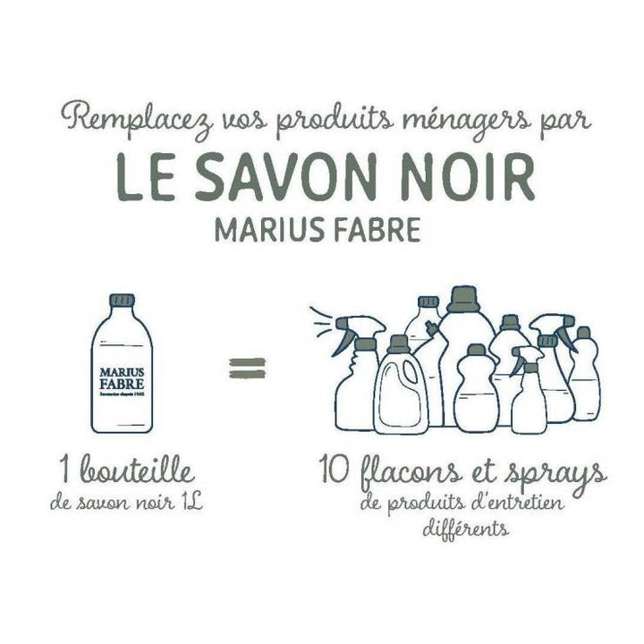 Savon noir liquide à l'huile d'olive 1 L