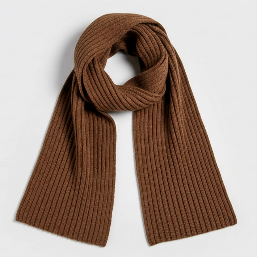 Ribbed Lambswool Scarf