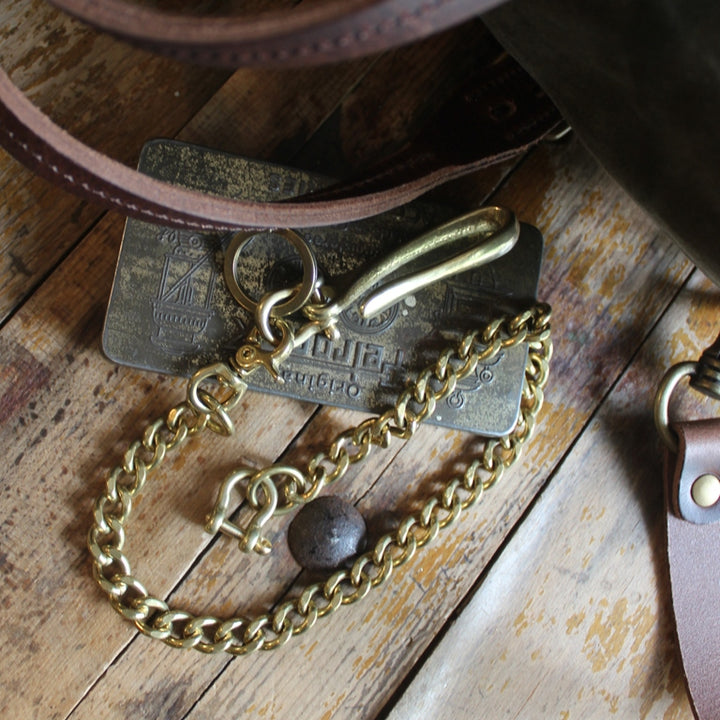 Wallet Chain Flat Cut Brass