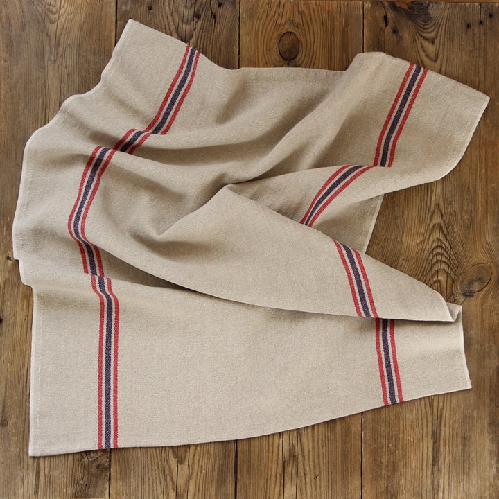 Torchon en lin Drapeau - naturel