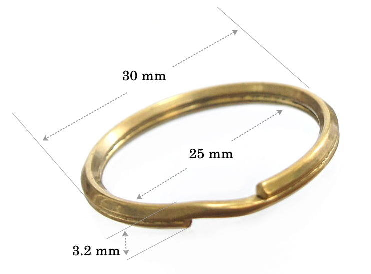 Wire Split Ring Brass