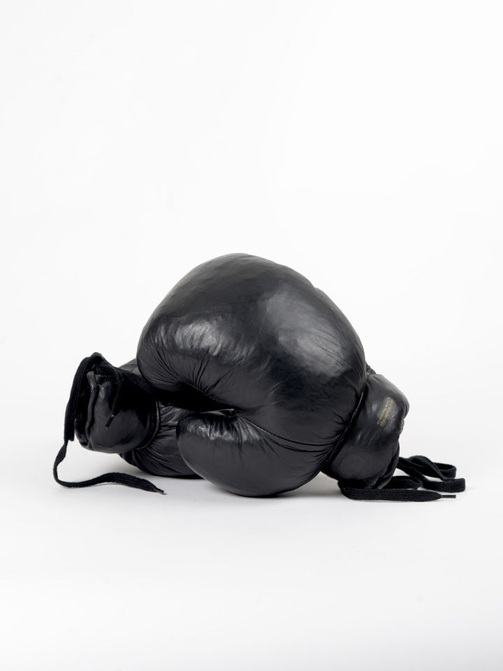 Vintage Leather Boxing Gloves 1920 in Black
