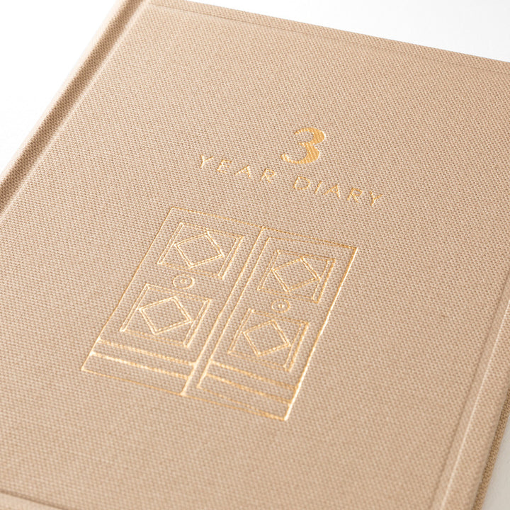 3-Year Diary Gate Mini Beige