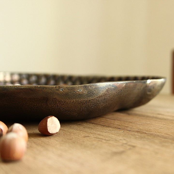 Accorn Tray Brown Patina