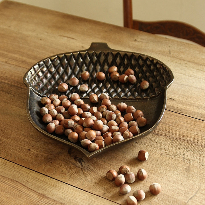 Accorn Tray Brown Patina