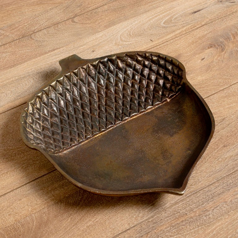 Accorn Tray Brown Patina