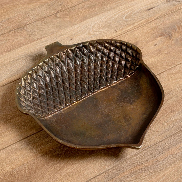 Accorn Tray Brown Patina