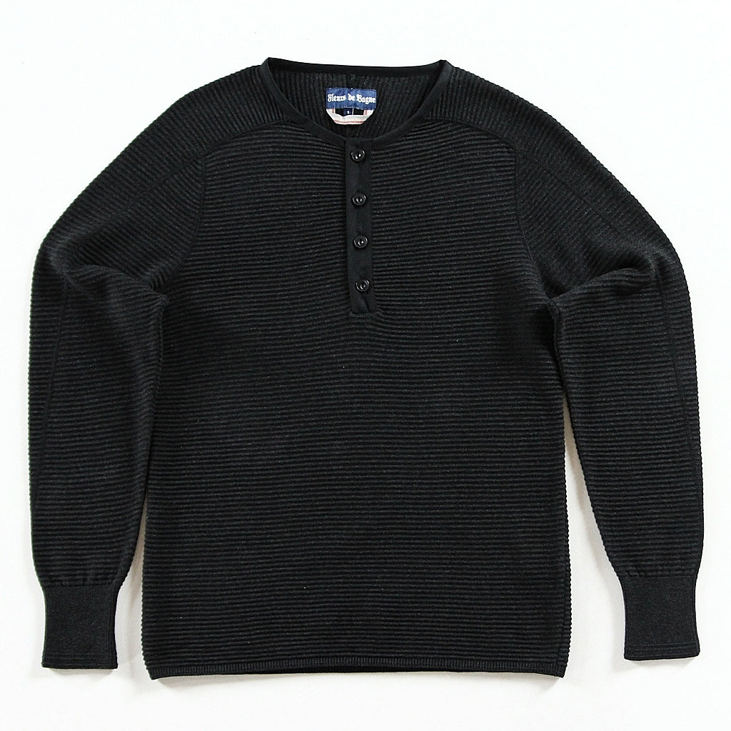 Le Thermal Henley Albert - Charcoal