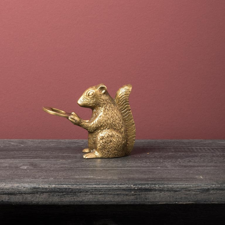 Antique Gold Squirrel Bottle Opener