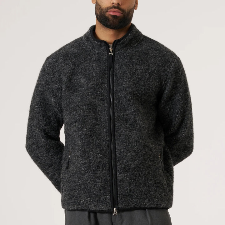 Black Six Wool Fleece Climbing Jacket