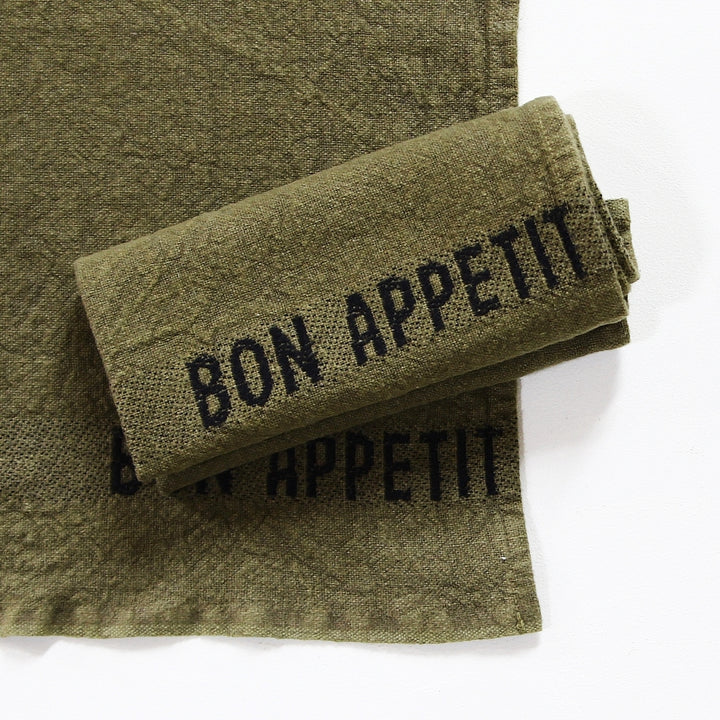Linen Serviette Bon Appétit - avocat