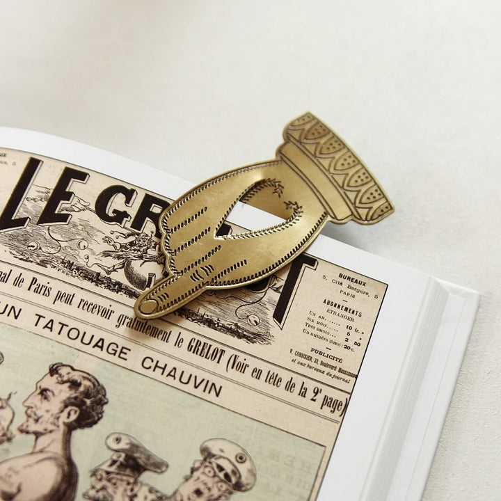 Book Mark Antique Hand - Brass