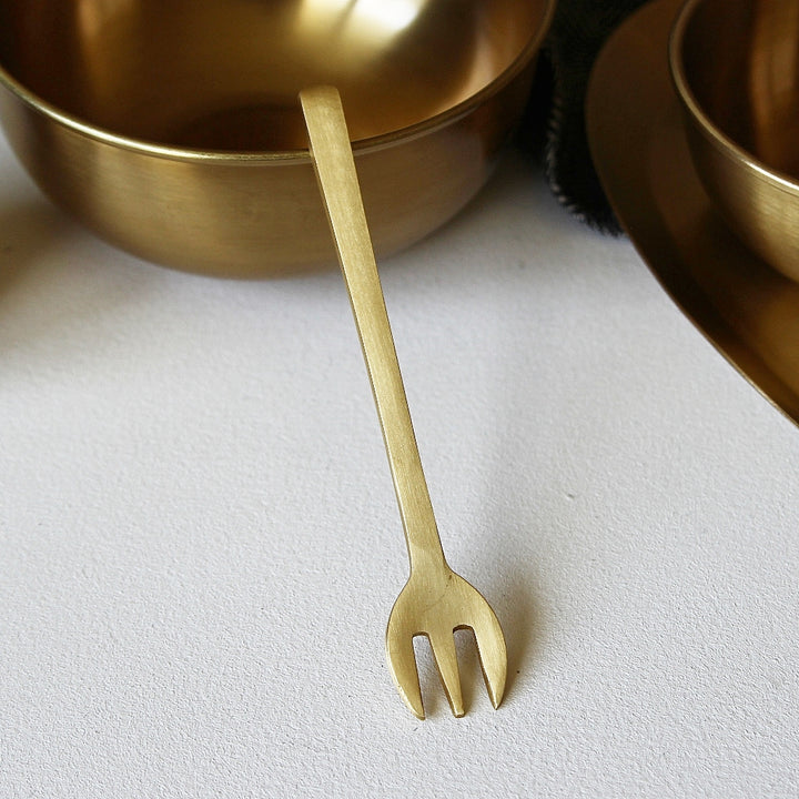 Brass Dessert Fork