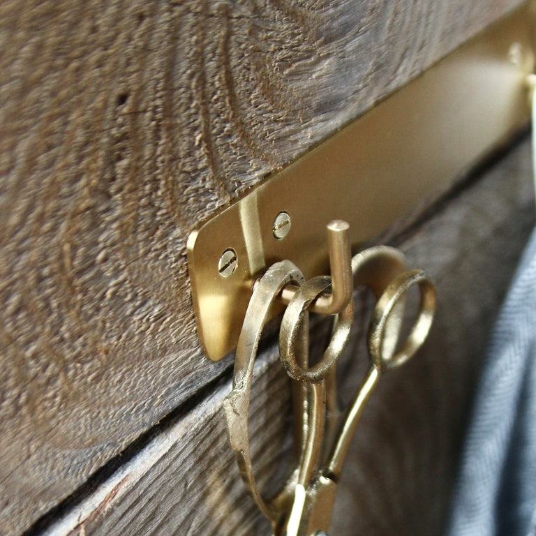 Brass Plate Triple Hook