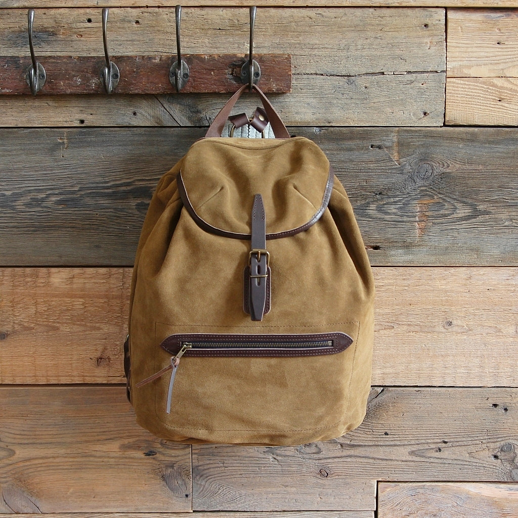 Camp Backpack Suede tobacco