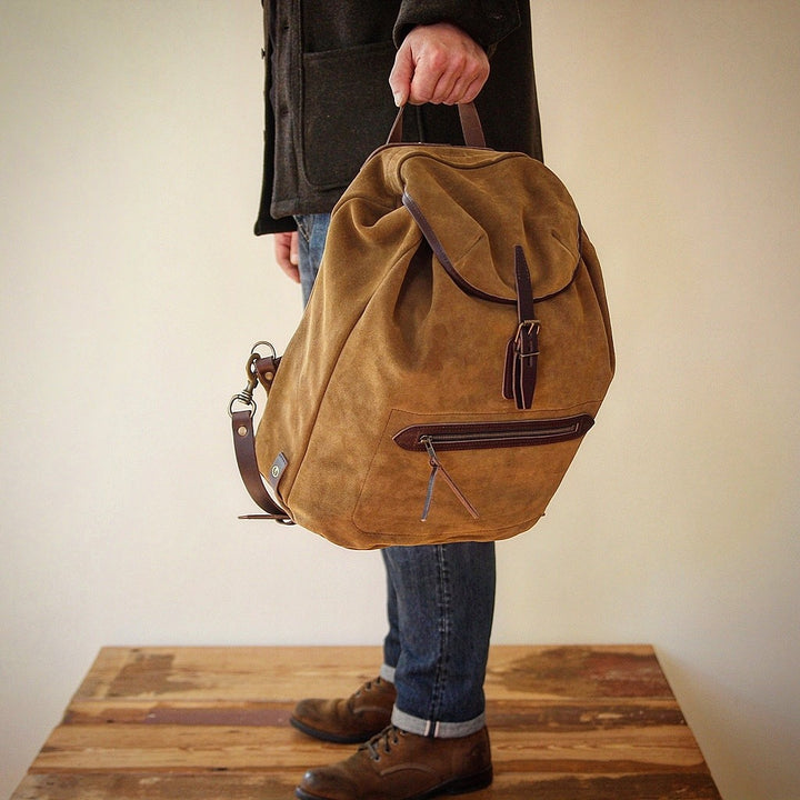Camp Backpack Suede tobacco