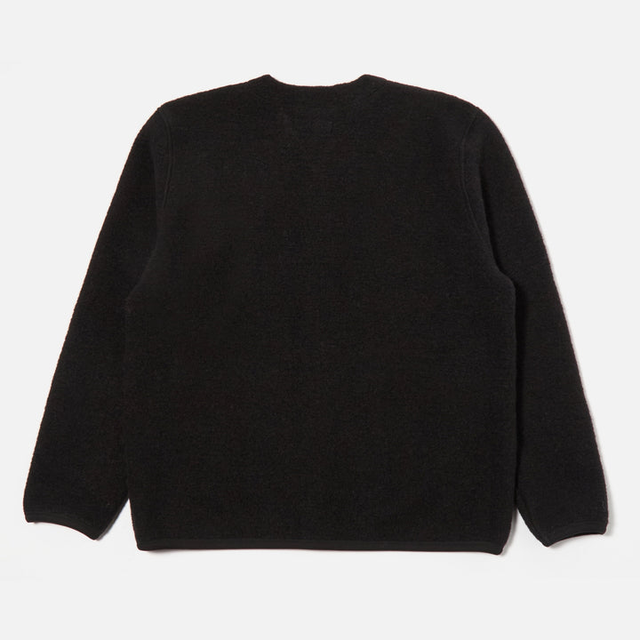 Cardigan Wool Fleece - Black