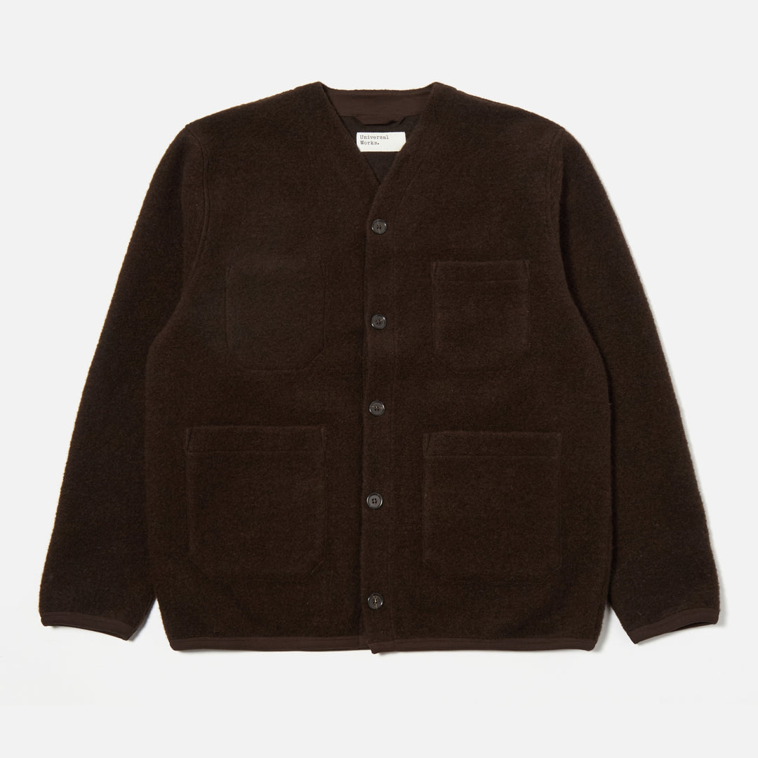 Cardigan Wool Fleece - Brown