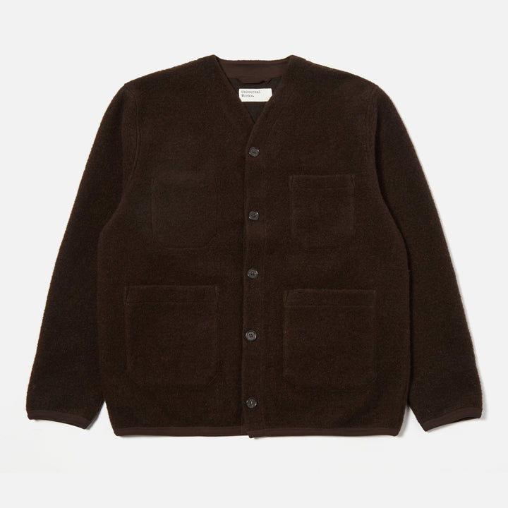 Cardigan Wool Fleece - Brown