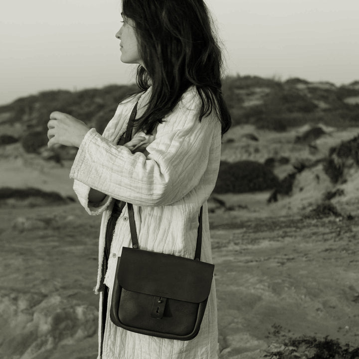 Workwear Shoulder Bag - Dark Brown