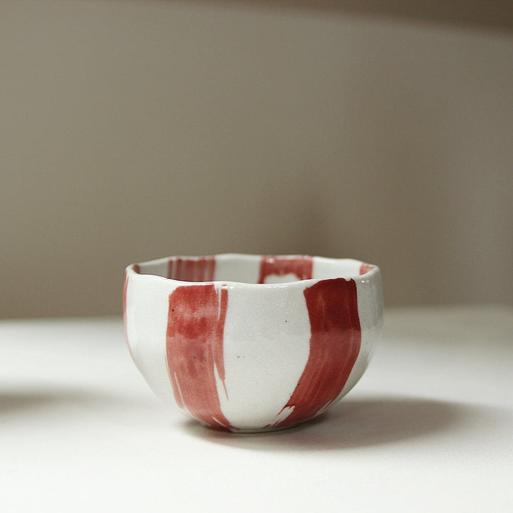 Ceramic Mini Bowl – Brushstroke Red