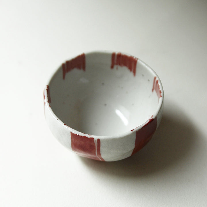 Ceramic Mini Bowl – Brushstroke Red