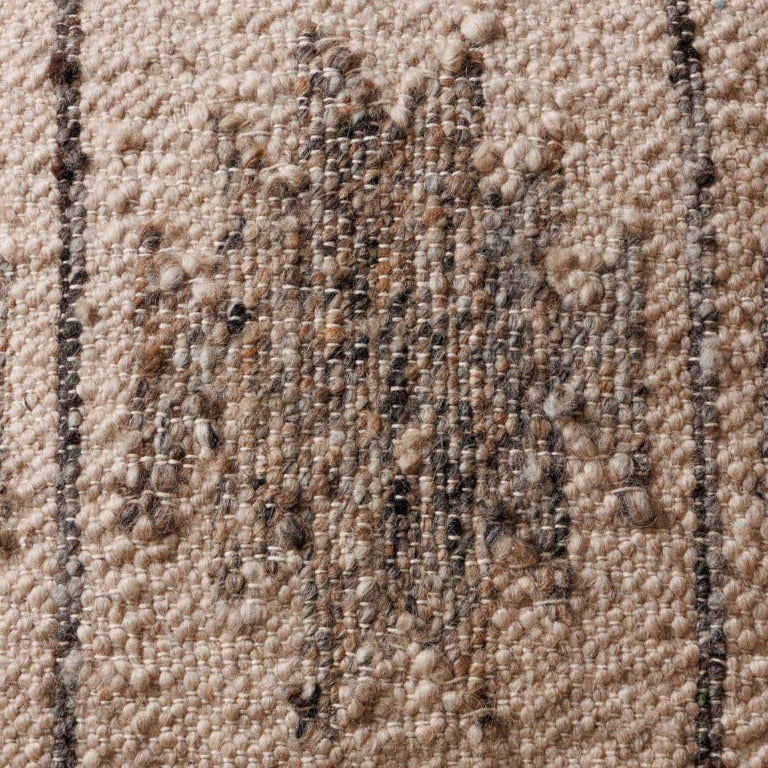 Wool Cushion Grey Pattern