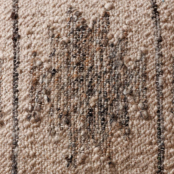 Wool Cushion Grey Pattern