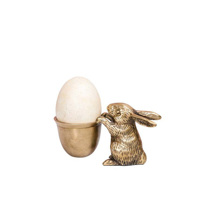 Brass Eggcup Rabbit
