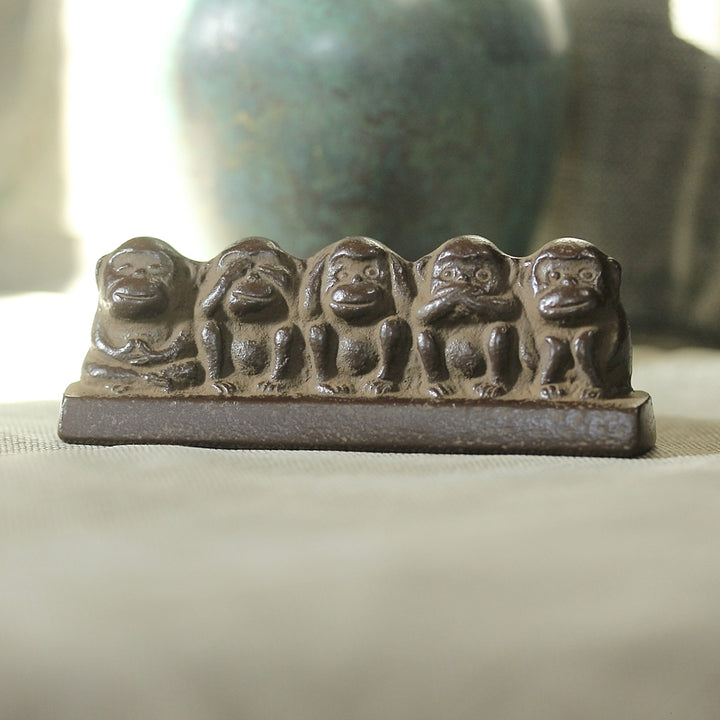 Five Monkeys Paperweight