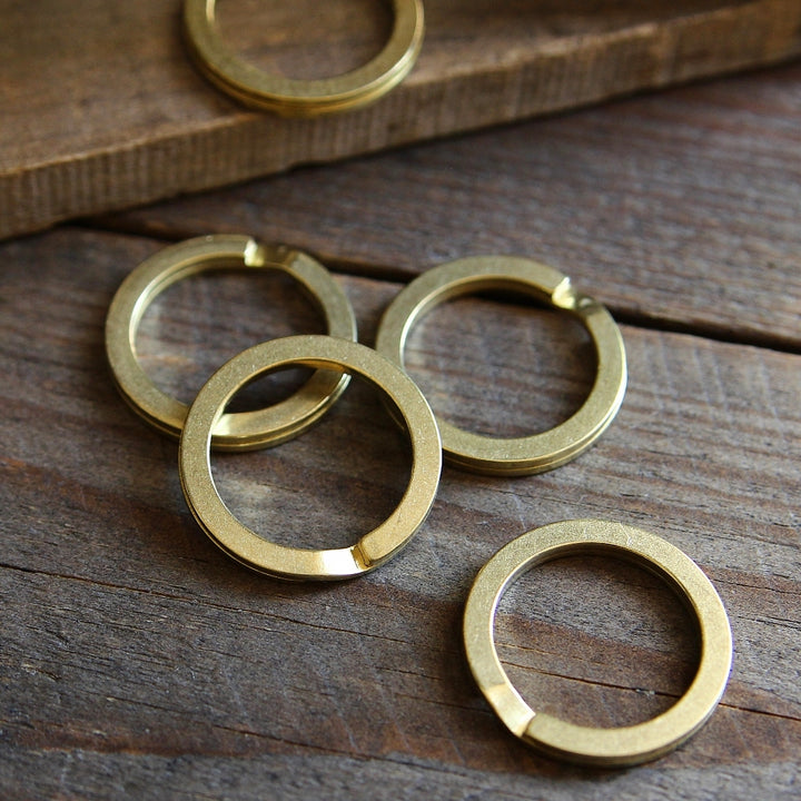 Flat Split Ring Brass