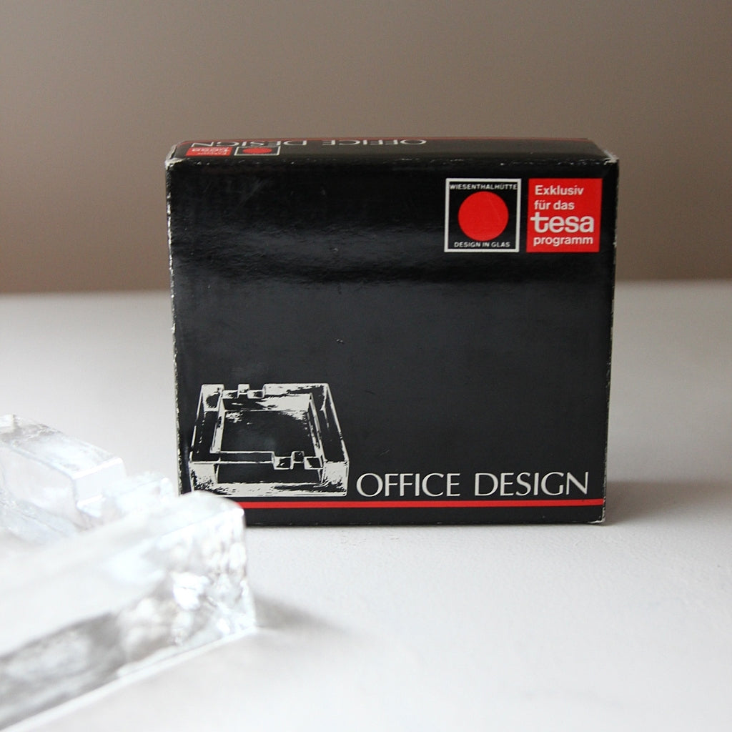 Wesenthalhütte für Tesa – Glas-Aschenbecher „Office Design“