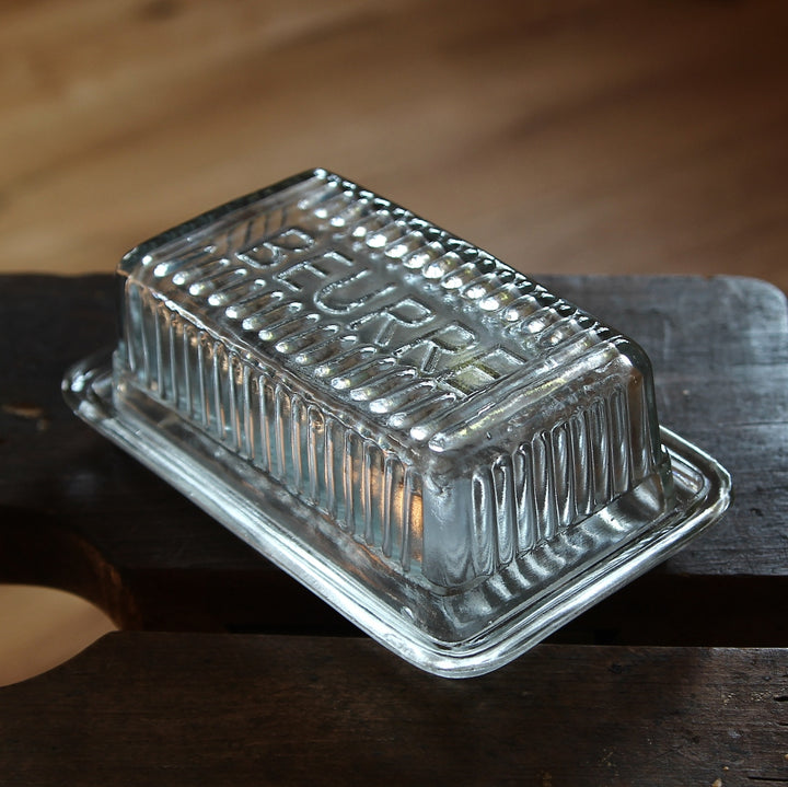 Glass Butter Dish 'Beurre'