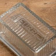 Glass Butter Dish 'Beurre'