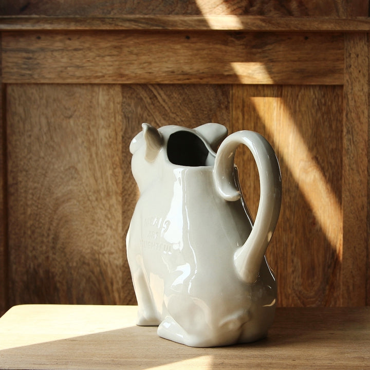 Piggy Pitcher L - White