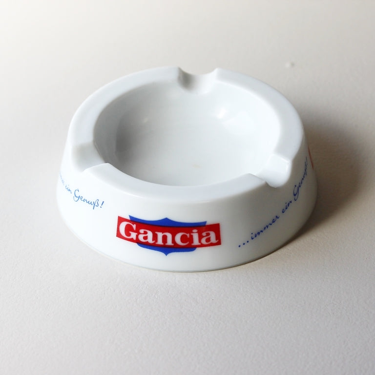 Gancia Werbe-Aschenbecher aus Opalex Glas