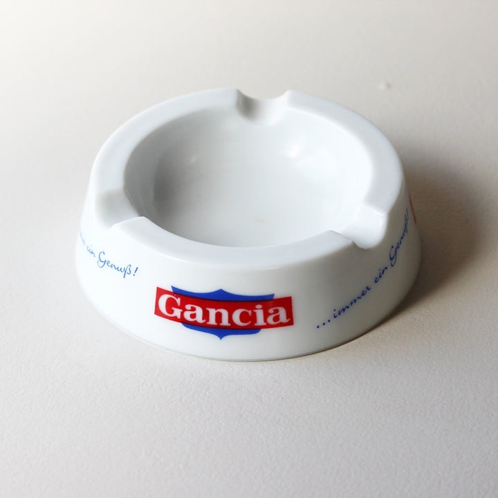 Gancia Werbe-Aschenbecher aus Opalex Glas