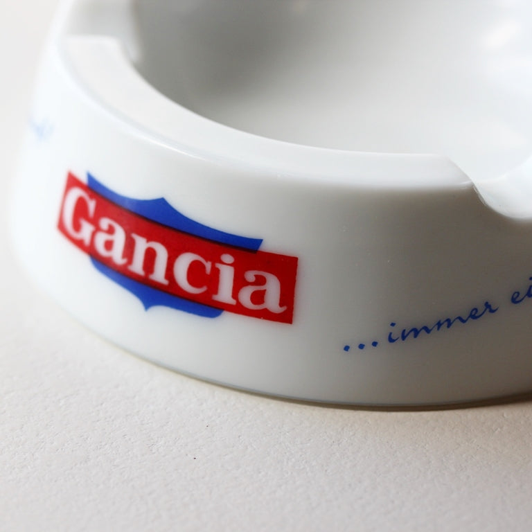 Gancia Werbe-Aschenbecher aus Opalex Glas