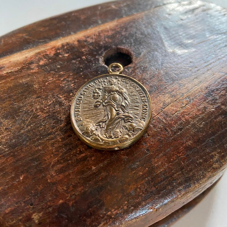 Wallfahrtsmedaille aus Rom – Messing