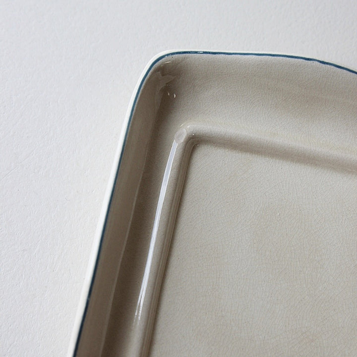 Handgefertigte Butterdose aus Steingut–Keramik