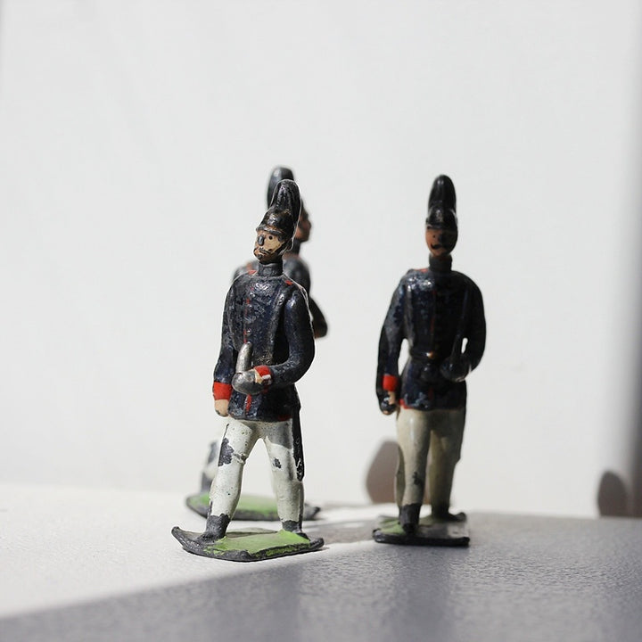 Historische Zinnsoldaten mit Wechselköpfen – Georg Heyde, 1900