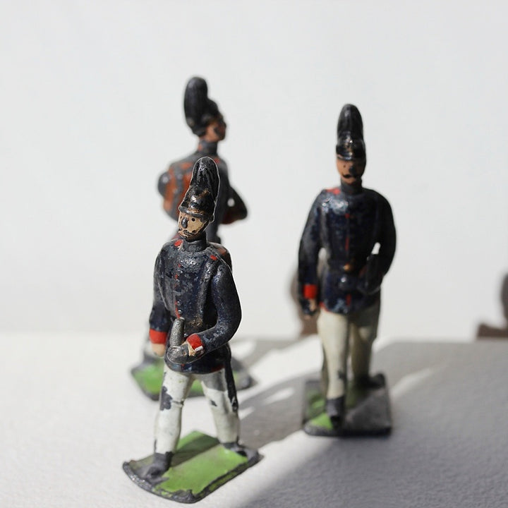 Historische Zinnsoldaten mit Wechselköpfen – Georg Heyde, 1900